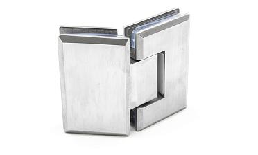 Петля для душевой стекло-стекло 90х55 мм, 135°, нержавеющая сталь AISI 304, шлифованная t302 SSS купить в Новосибирске