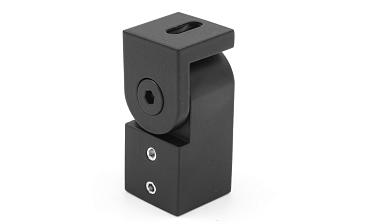 Держатель труба-стена, регулируемый, Ø19 мм, нерж., черный t908 BL купить в Новосибирске