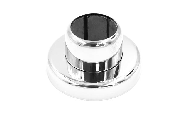 Цанга Ø38.1 мм, низ 8х82 под анкер 8 мм, (AISI 316), (для установки на деревянную ступень, бетон, крепление на 3 анкера М8) k026-3