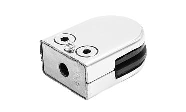 Стеклодержатель штампованный, под стекло 8 мм (4+4 мм), на плоскость 39х24х55 полированный (AISI 304) k539-2 купить в Новосибирске