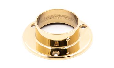 Фланец для трубы Ø50.8 мм, Ø90х3 мм, полированный, литой, золото k022-88 купить в Новосибирске