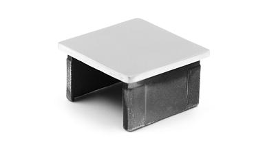 Заглушка для поручня с пазом 40x40 мм, полированная, хром (AISI 304) k547 купить в Новосибирске