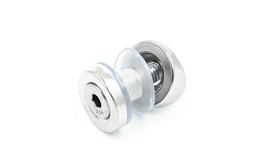 Стеклодержатель точечный для трубы Ø38.1 мм, штампованный, полированный (AISI 304) k074 купить в Новосибирске