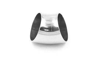 Отвод поручня под сварку Ø38.1х100/2х1.35 мм, 45°, полированный 400 Grit, (AISI 304) k095-45 купить в Новосибирске