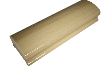 Пластиковый поручень фигурный текстурный, цвет беленый дуб, длина 4м k899-3  купить в Новосибирске