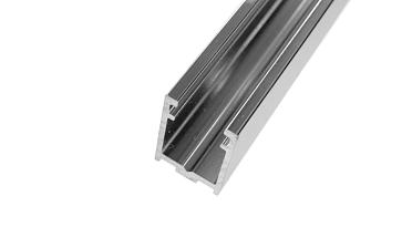 П-образный профиль 19x13, L=3000, под стекло 8 мм, алюминий полированный t758-3000 AL купить в Новосибирске