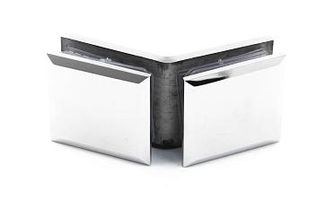 Коннектор для душевой стекло-стекло 135°, нержавеющая сталь AISI 304, полированная t736 PSS купить в Новосибирске