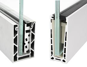 Алюминиевый профиль для стекла зажимной купить в Новосибирске