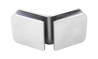 Коннектор для душевой кабины стекло-стекло 135° 45х45 мм шлифованный t726-2 SSS  купить в Новосибирске