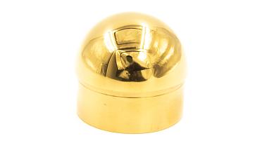 Заглушка для трубы Ø50.8х1.45 мм сферическая литая золотая k092-88 купить в Новосибирске