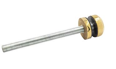 Комплект торцевого крепления несущего стекла, гайка-шайба Ø50х10х18 мм с внутренней резьбой М16, полированный, под золото (AISI 201) Фk277-88 купить в Новосибирске