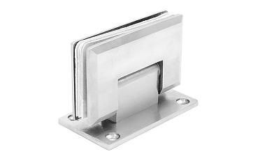 Петля для душевой кабины стена-стекло 90° 90х55 мм AISI 304, шлифованная  t301 SSS купить в Новосибирске