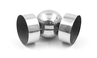 Поворот дер./пласт. поручня Ø50.8х0.4 мм, полированный, (AISI 201) k053-5 купить в Новосибирске