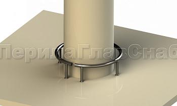 Колесоотбойник вокруг колонны в Новосибирске. Готовые проекты ПерилаГлавСнаб