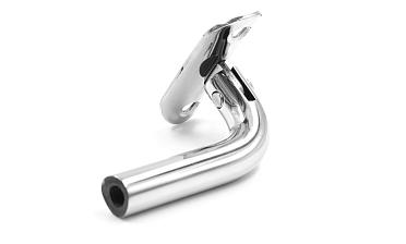 Держатель поручня выносной на стойку, с регулируемым ложементом под трубу Ø38.1 мм, резьба внутренняя М8, полированный, (AISI 304) k261  купить в Новосибирске