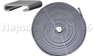 Поручень ПВХ пластиковый, цвет серый, на полосу 40х4 мм Ф-0681  купить в Новосибирске