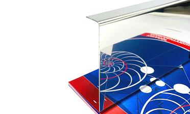 Лицевая накладка из полированной нержавейки на профиль т100 20,3х101мм длина 2 м т100-13  купить в Новосибирске