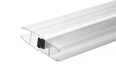 Комплект уплотнителей для стекла в душевую кабину (2 шт.), стекло-стекло 8 мм, с магнитом 180°, 2200 мм t209 купить в Новосибирске