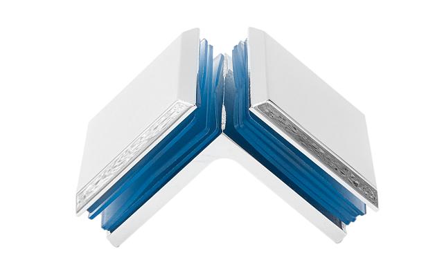 Коннектор для душевой кабины стекло-стекло 90°, 45х45, полированный, t735 PSS 6