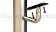 Стойка для пандуса: под 2 поручня Ø38,1 мм для инвалидов, полированная, высота 900 мм  (AISI 304) k750