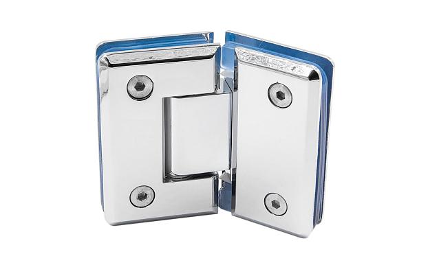 Петля для душевой кабины стекло-стекло 135° 90х55 мм цинк, полированная t302 PZn 6