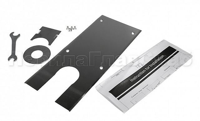 Доводчик для стеклянной двери до 80 кг EN2, напольный, 500 тыс. циклов, нержавеющая сталь AISI 304, шлифованная t182 SSS 5