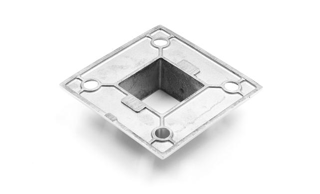 Фланец для трубы 40х40 мм, литой, полированный, (AISI 304) k223 4