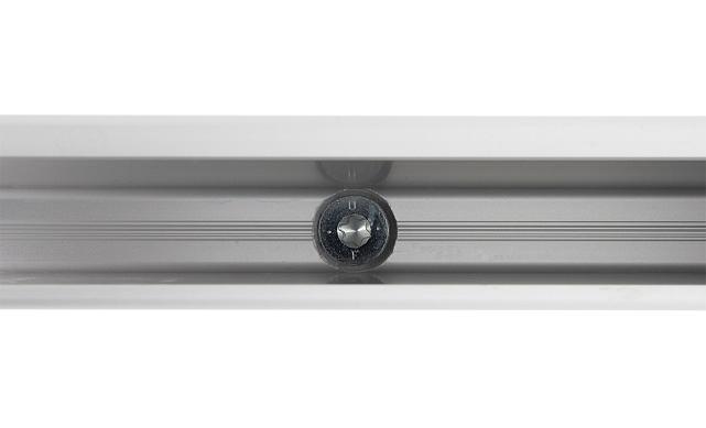 Комплект профиля зажимного для стекла 10 мм, с отверстиями, НЕАНОД, алюминий, k601-4-10 8