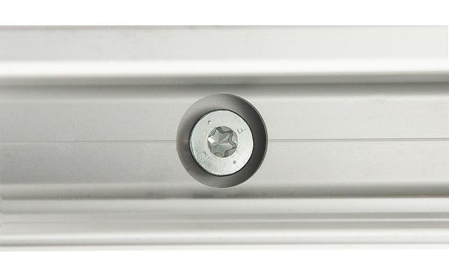 Комплект профиля зажимного для стекла 20мм и 10+10,с отверстиями, АНОД. алюминий 100х60мм, т100-1-20 6