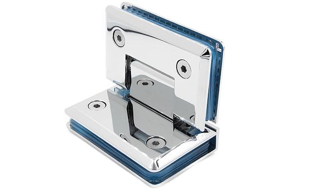 Петля для душевой кабины стекло-стекло 90° 90х55 мм полированный  t304 PSS 6