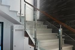 Перила на второй этаж в Новосибирске. Готовые проекты ПерилаГлавСнаб - фото 7