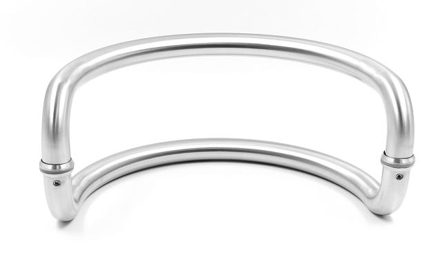 Ручка для стеклянной двери двухсторонняя для стекла 10-12 мм, 25х305, шлифованная t629-305 SSS 3