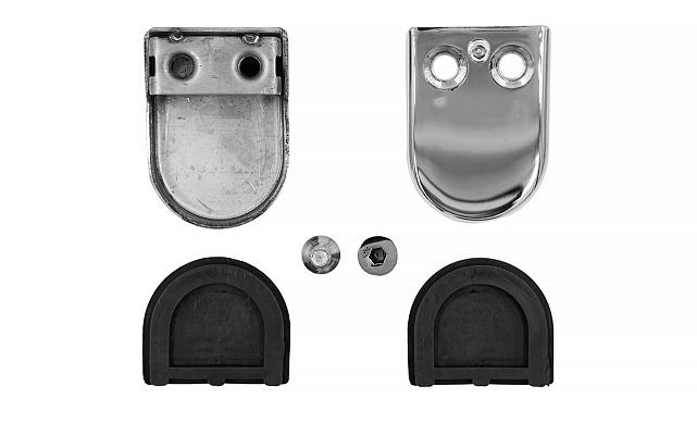 Стеклодержатель штампованный, под стекло 8 мм (4+4 мм), на плоскость 39х24х55 полированный (AISI 304) k539-2 7