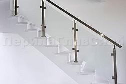 Перила на второй этаж в Новосибирске. Готовые проекты ПерилаГлавСнаб - фото 1