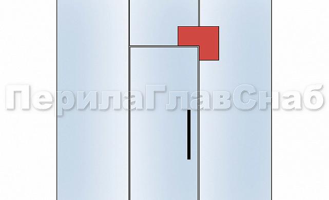 Фитинг угловой большой, шлифованный t160 SSS 3