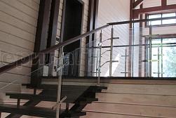 Перила на второй этаж в Новосибирске. Готовые проекты ПерилаГлавСнаб - фото 8