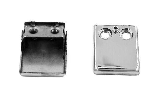 Стеклодержатель штампованный, под стекло 10 мм (5+5 мм), на плоскость 40х24х48 полированный (AISI 304) k352-10 7