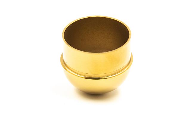 Заглушка для трубы Ø50.8х1.45 мм сферическая литая золотая k092-88 3