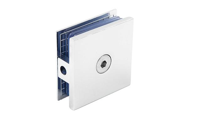 Коннектор для душевой кабины стена-стекло 45х45 мм латунь-хром, полированный t730 PC 6