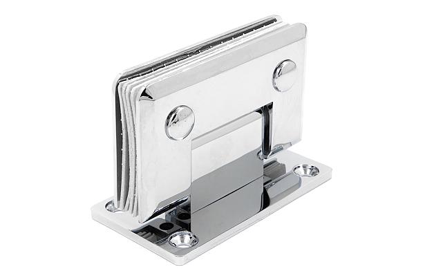 Петля для душевой кабины стена-стекло 90° 90х55 мм AISI 304 полированная t301 PSS 8