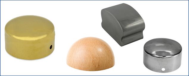  Заглушки для деревянного поручня в Новосибирске. Комплектующие для лестничных ограждений и перил ПерилаГлавСнаб