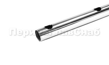 Труба AISI 304 25х1х6000, с перфорацией под  Ø12, 90°, GRIT 600 837-2 купить в Новосибирске