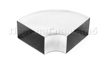 Отвод поручня под сварку 60х40х130x1.5  90°, полированный 600 Grit (AISI 304) k675 купить в Новосибирске