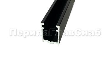 П-образный профиль 19x13, L=3000, под стекло 8 мм, черный матовый t758-3000 BL  купить в Новосибирске